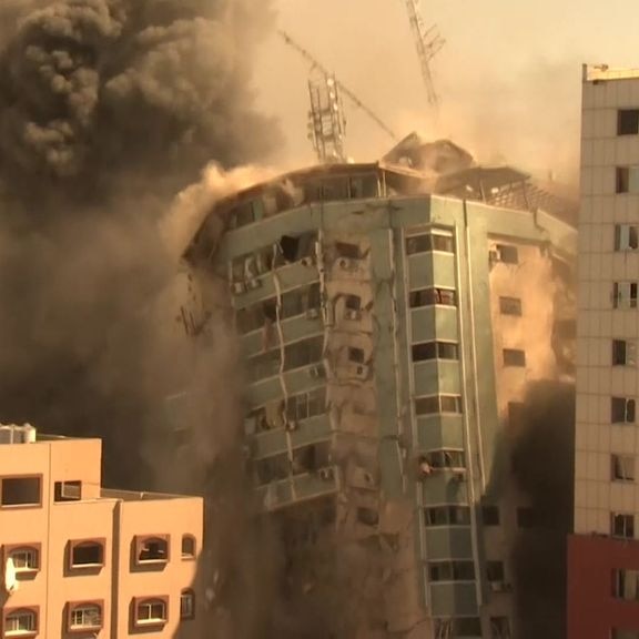 Israel targets building housing international media in Gaza City
