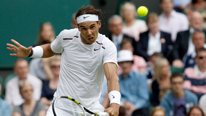 Nadal in round one at Wimbledon