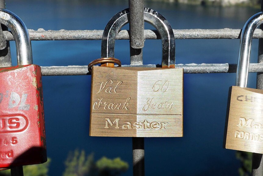 Val and Frank's love lock