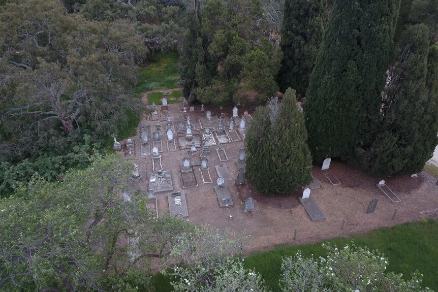 Springton cemetery aerial shot