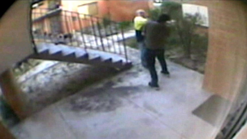 CCTV footage shows tomahawk attack on murder victim's neighbour