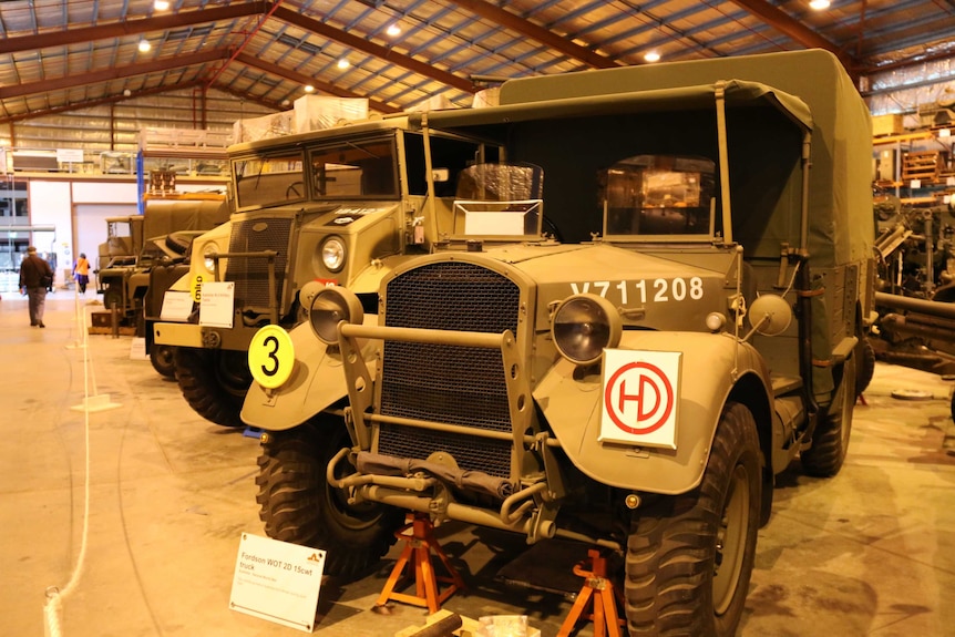 A Fordson truck on display during the Big Things in Store event at the Australian War Memorial