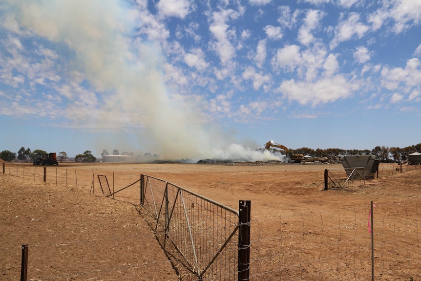 Pinery fire ground clean up