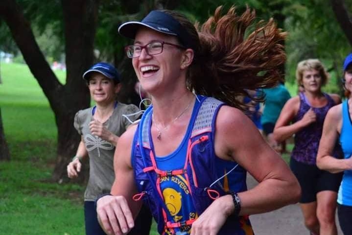 Bek Foley running in Park Run pictured in a story about budgeting for fitness