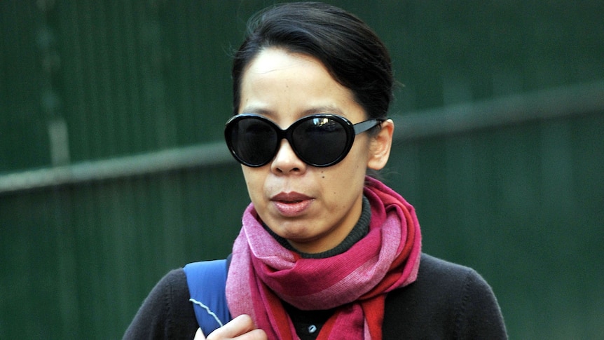 Kathy Lin leaves committal hearing of murder accused Robert Xie