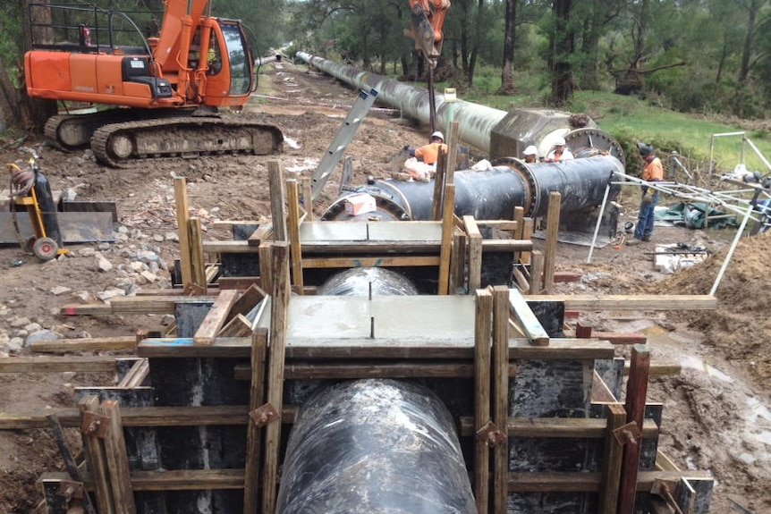 Repairs to the Chichester Trunk Gravity Main pipeline.