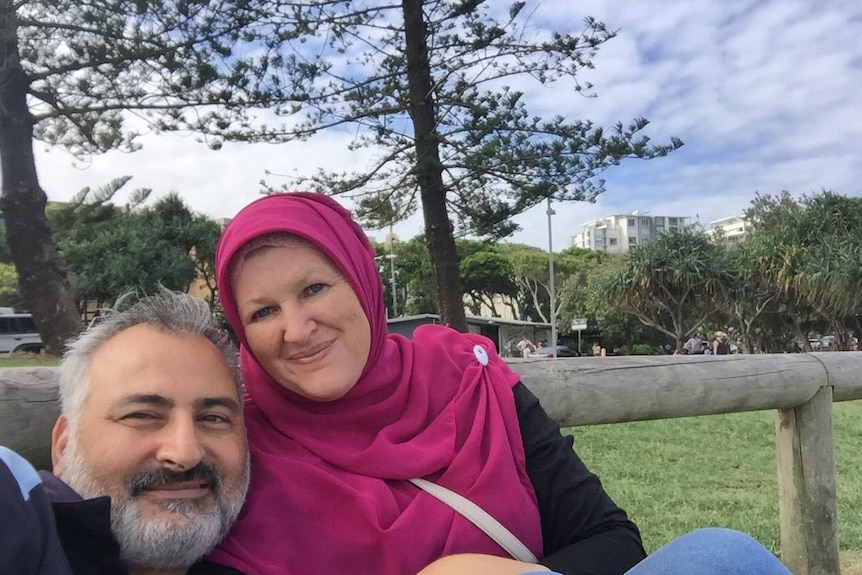 Hazem Hamouda, left, and his wife Evelyn Hamouda.