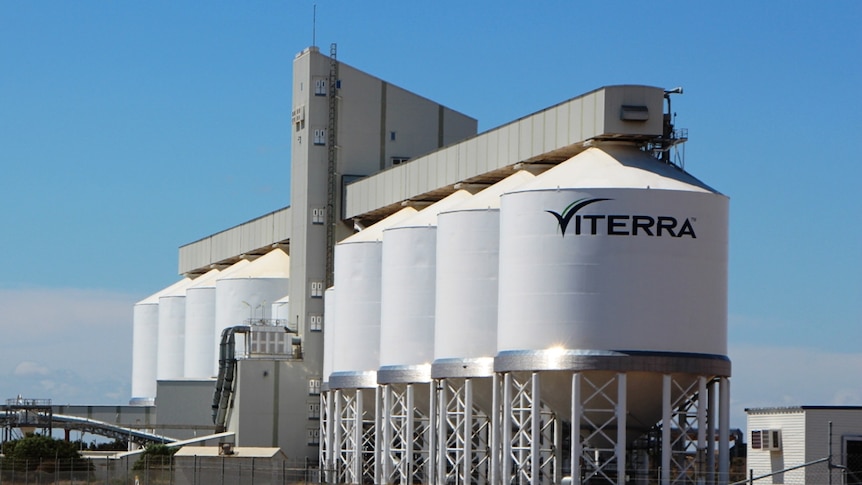 Viterra's grain silos at Outer Harbour, Port Adelaide