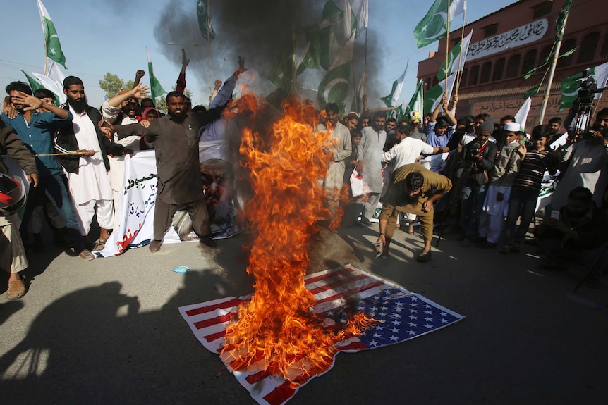 Protests in Pakistan over Donald Trump's 'lies and deceit' Tweet