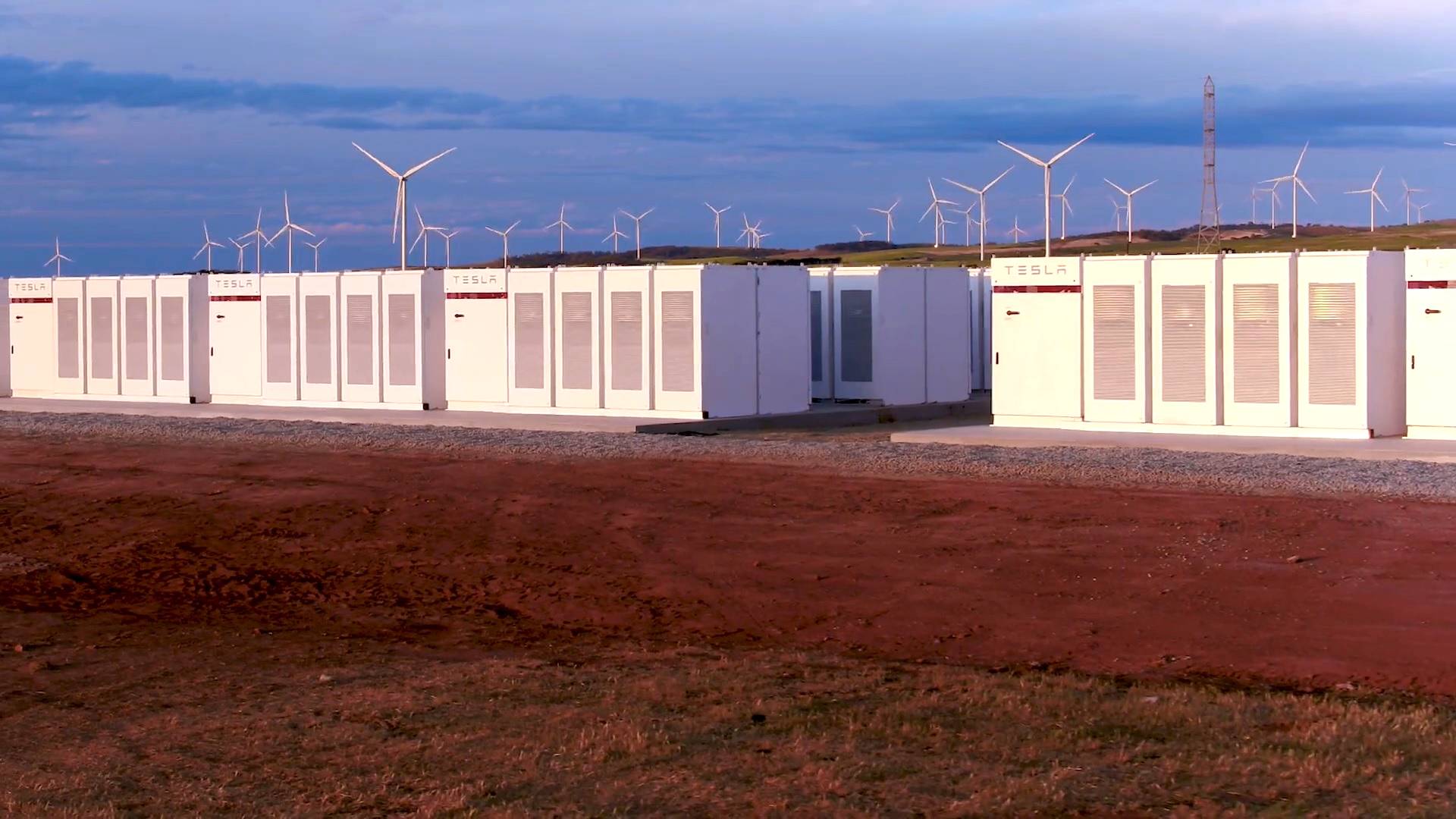 The Hornsdale Power Reserve near Jamestown in South Australia's mid north.