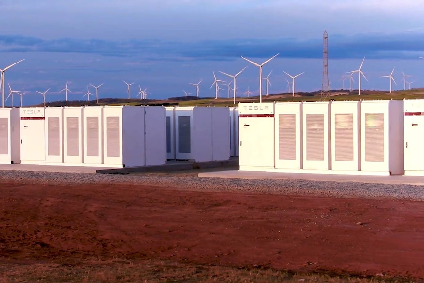 The Hornsdale Power Reserve near Jamestown in South Australia's mid north.