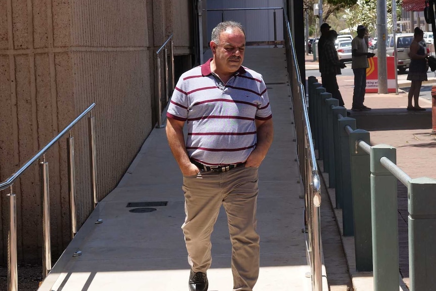 Anthony Habib outside Alice Springs Local Court on Thursday November 5 2020.