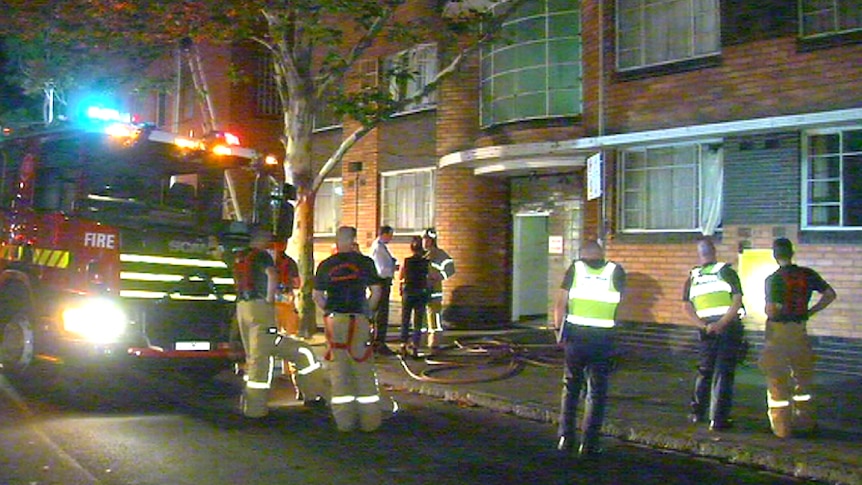 Apartment fire East Melbourne