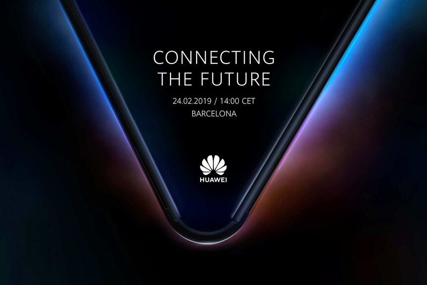A foldable device is shown in shadow in a teaser image from Huawei.