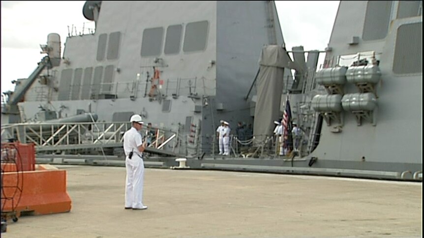 US Navy takes part in marking anniversary of bombing of Darwin.