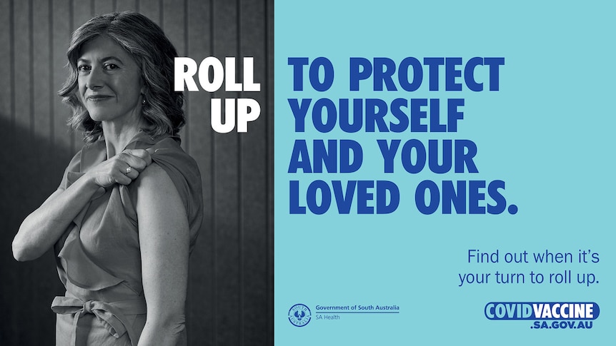 SA Chief Public Health Officer Nicola Spurrier in a promotional poster.