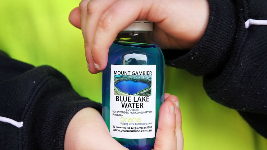 Blue Lake water souvenir