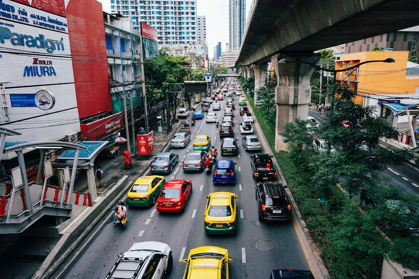 Traffic on a street