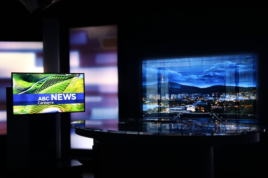 ABC News Canberra studio