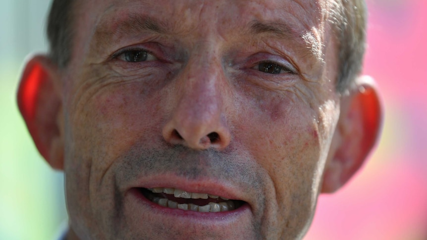 Tony Abbott close-up