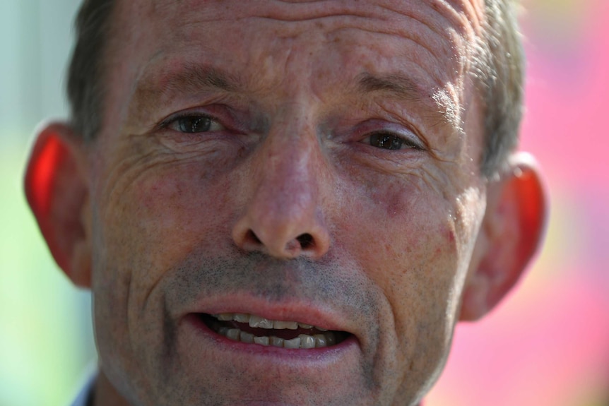 Tony Abbott close-up