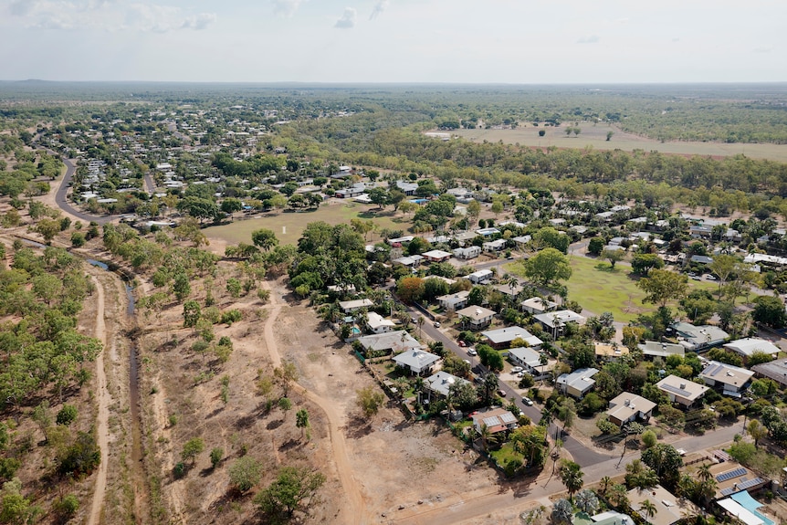 An aerial view of Katherine. 