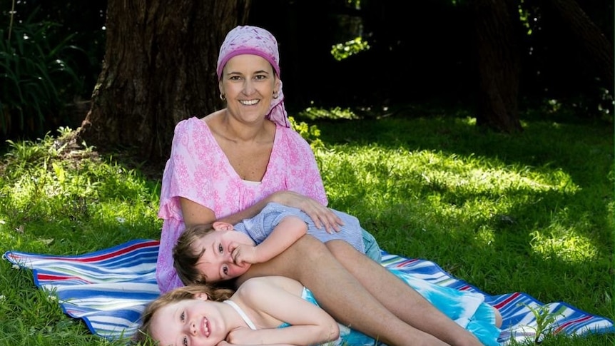 Melbourne woman Melissa Baker found out she had Hodgkin's lymphoma three years ago.