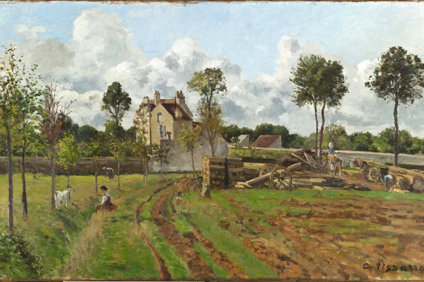 Painting by French impressionist Camille Pissarro.