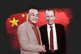 Tony Abbott shakes hands with Jack Lam