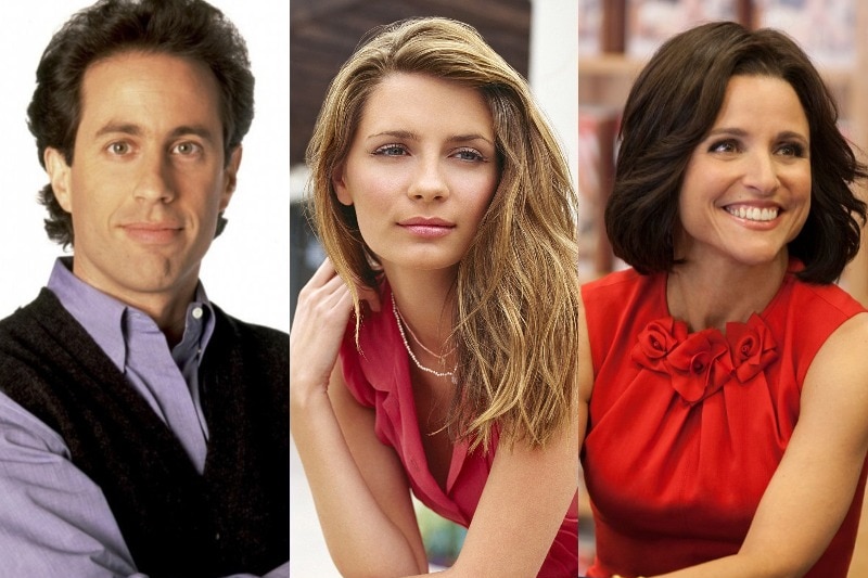 Jerry Seinfeld, Marissa Cooper, and Selina Meyer