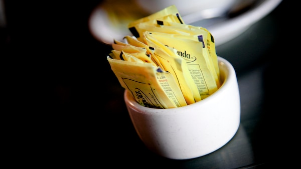 Packets of artificial sweetener Splenda