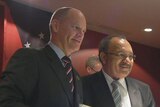 Qld Premier Campbell Newman and PNG Prime Minister Peter O'Neill.