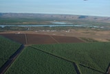 Aerial shot of the Ord Irrigation Scheme