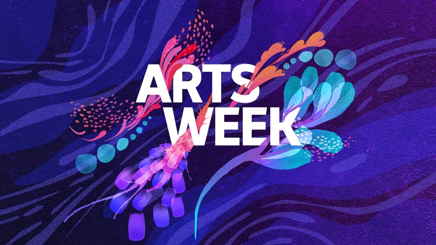 A colourful purple, blue, pink and orange logo that reads "Arts Week" in white text.
