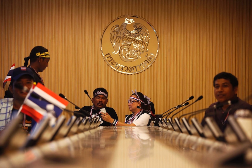 Thai protesters occupy the finance ministry