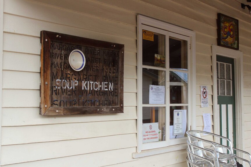 The exterior of Margaret River's soup kitchen.