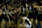 Carlton celebrates victory over Port Adelaide