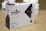 A box of Mounjaro, a drug used for treating type 2 diabetes, sitting on a counter