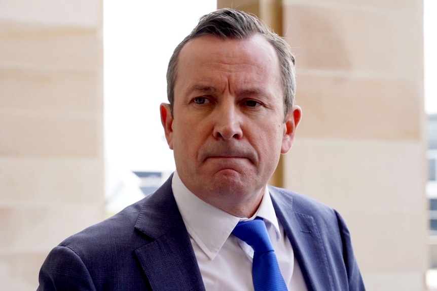 Headshot of Mark McGowan with a serious look on his face