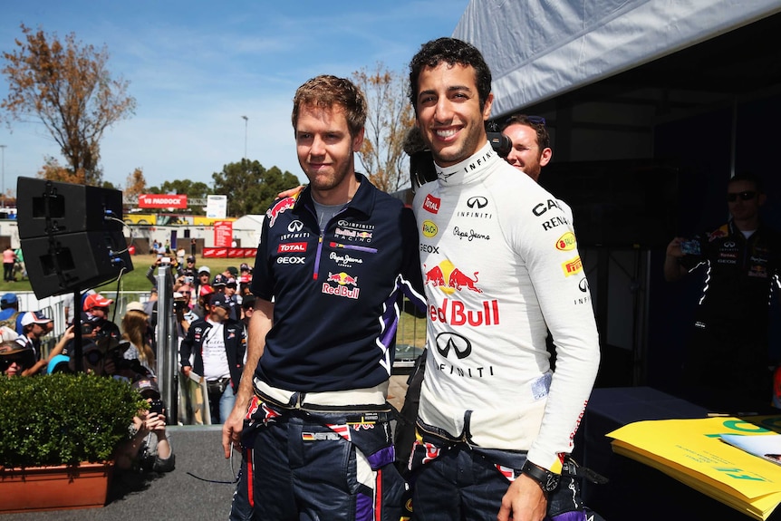 Sebastian Vettel and Daniel Ricciardo