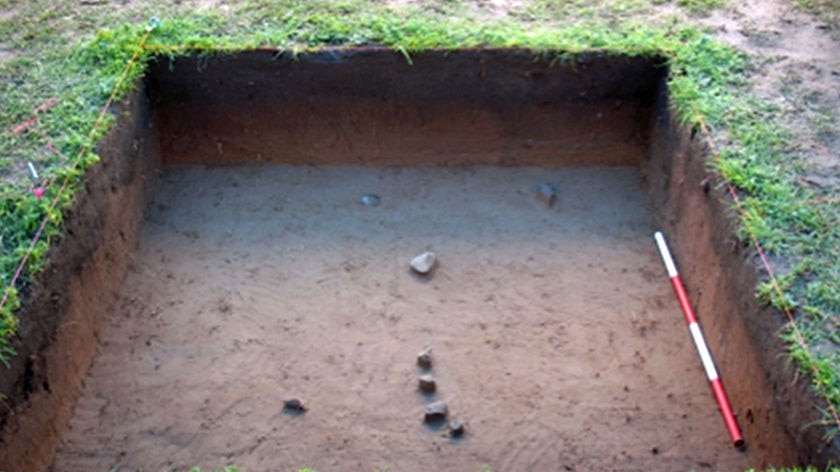 Aboriginal stone tools found in the archaeology dig at the Brighton bypass.