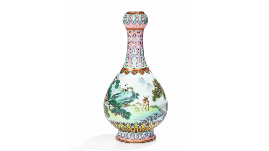 Chinese vase found in shoebox breaks auction record