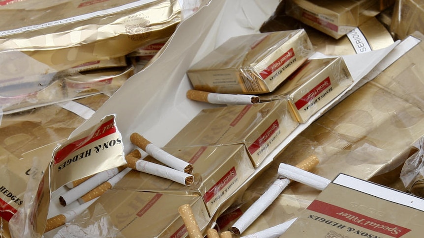 Contraband: Over the past four years, Customs has seized 977 tonnes of tobacco and 286 million cigarettes in sea cargo.