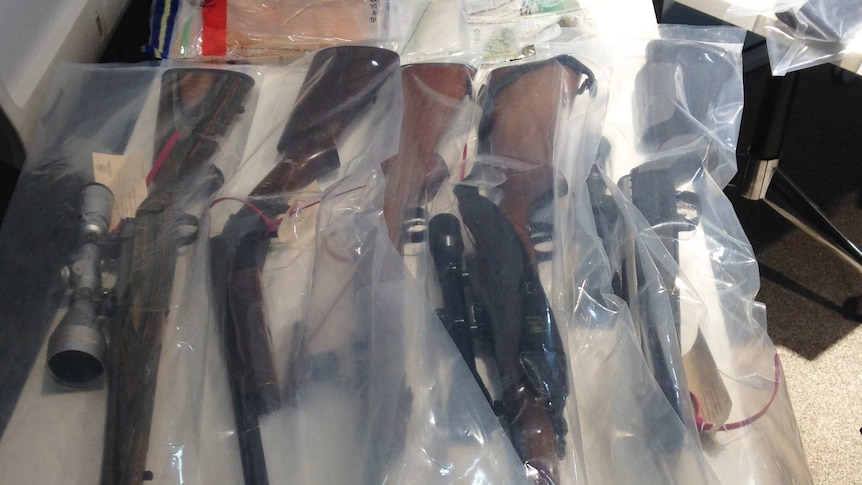 Rifles seized in police raids