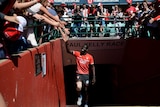Crowd favourite ... Injured Swan Aliir Aliir takes to the SCG for training on Monday