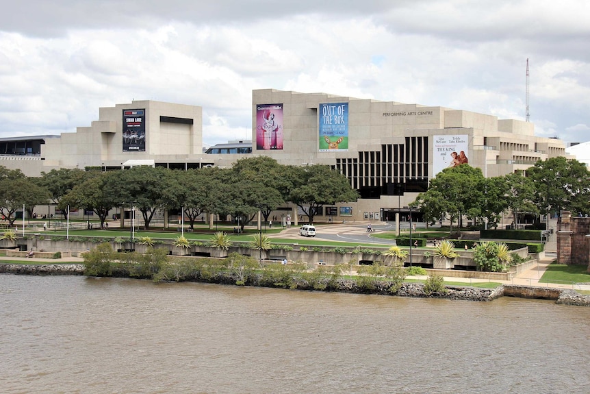 The Queensland Performing Arts Complex (QPAC) designed by architect Robin Gibson.