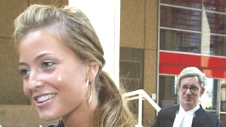 Pop star Holly Valance leaves court