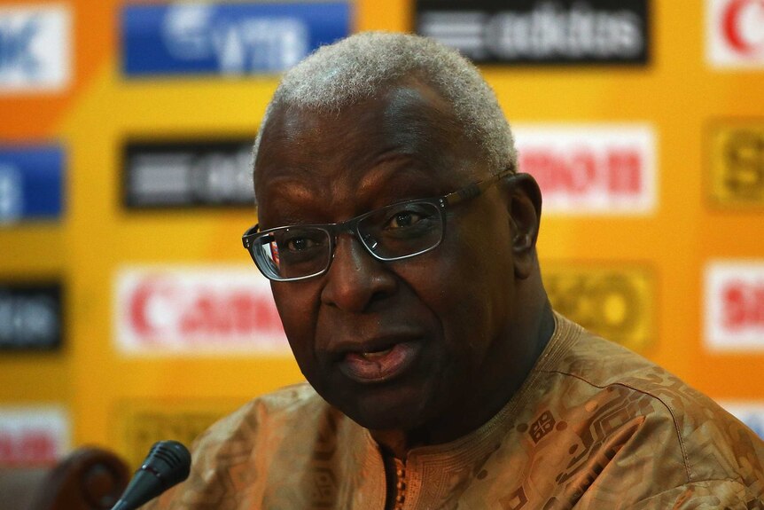 IAAF president Lamine Diack