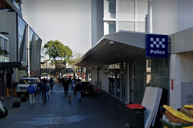 the outside of a police station