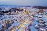 A view of North Korean township of Samjiyon County in this undated picture released by North Korea's Central News Agency.